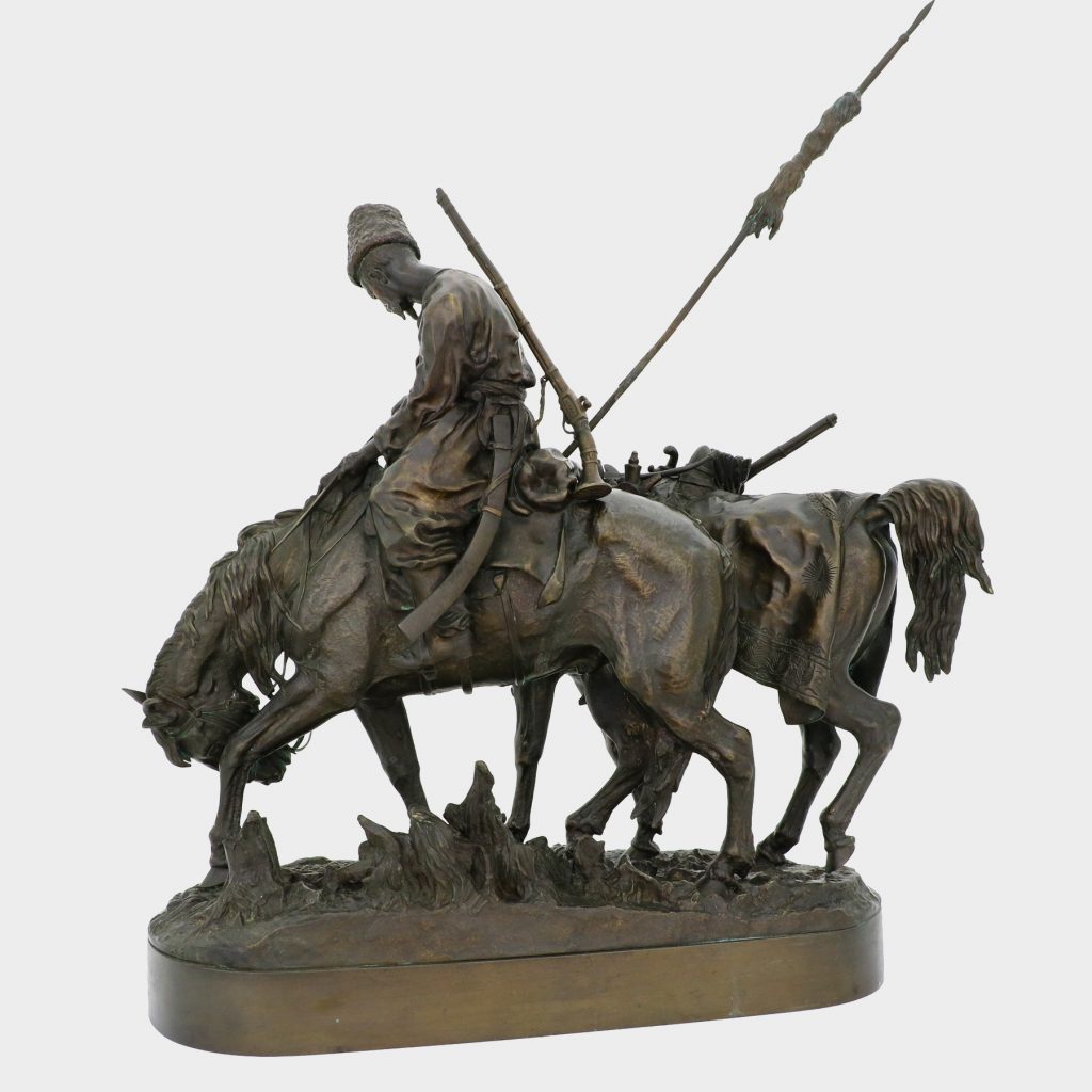 Russian bronze Lanceray, "After Battle", 19th century RDM Fine Art, Inc.