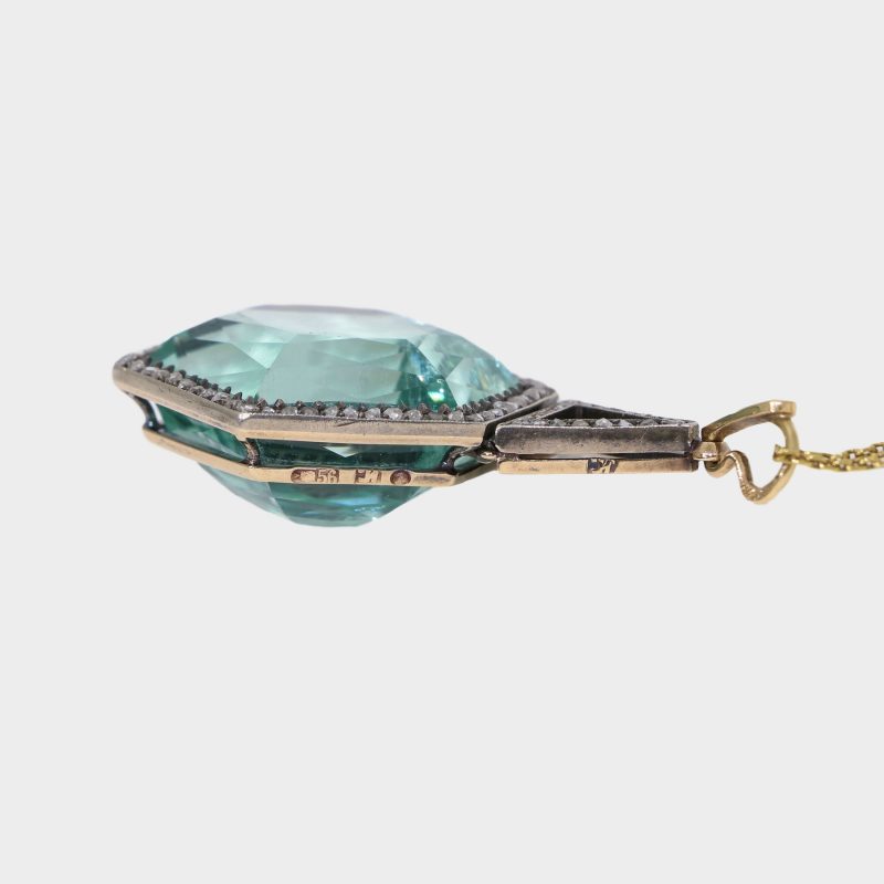 hallmarks on a diamond pendant