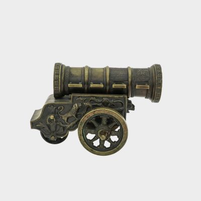 Russian bronze model of Tsar Cannon, side view